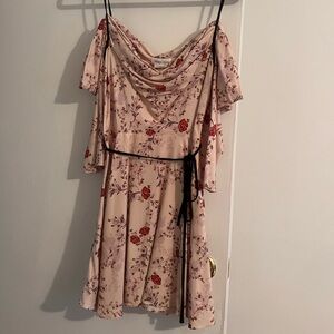 Lovers and friends pink floral mini dress